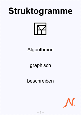Struktogramme Zine Cover